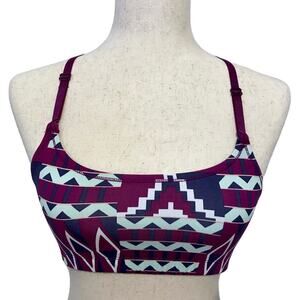 Roxy NWT Aztec Pull On Sports Bra Women M